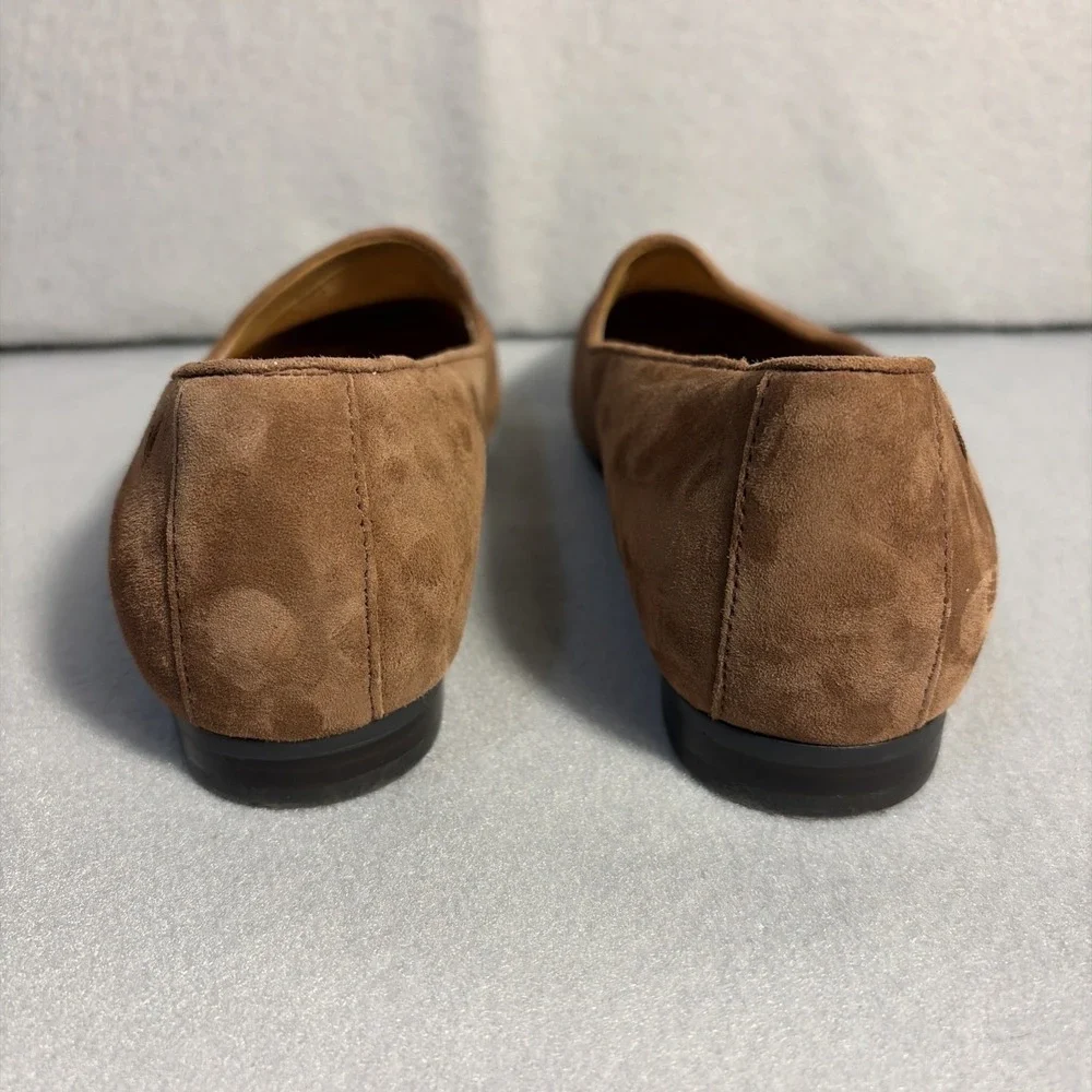 Vionic Women's Willa Suede Slip On Loafer Tan Size 8 Quiet Luxury